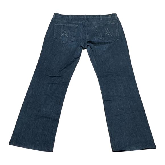 7 for All Mankind Bootcut Mid Rise Jeans Dark Wash 38 - Picture 3 of 7